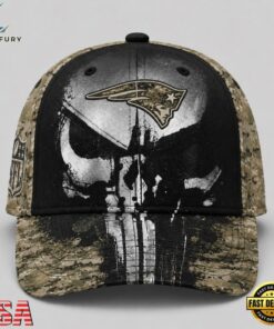 New England Patriots NFL Halloween Military Skull Camo Classic Cap, Football Limited Edition Cap New England Patriots Nfl Halloween Military Skull Camo Classic Cap