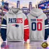 New England Patriots NFL Two Tone Colorblock Varsity Hoodie, Sports Fans 3D Shirt New England Patriots Nfl Two Tone Colorblock Varsity Hoodie