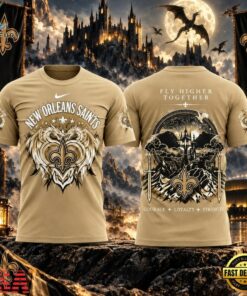 New Orleans Saints Fourth Wing Night 2026 T Shirt, Viral 3D Graphic Tee New Orleans Saints Fourth Wing Night 2026 T Shirt