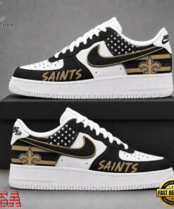 New Orleans Saints NFL American Flag Football Team Limited Air Force 1 Shoes Sneakers, NFL Fan AF1 Shoes New Orleans Saints Nfl American Flag Football Team Limited Air Force 1 Shoes Sneakers