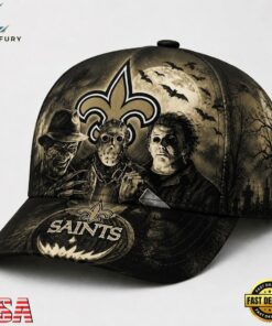 New Orleans Saints NFL Horror Night Halloween 2026 Design Classic Cap, Football Limited Edition Cap New Orleans Saints Nfl Horror Night Halloween 2026 Design Classic Cap