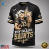 New Orleans Saints NFL Popeye Bold Cartoon Athletes 3D T Shirt, Sports Fans 3D Shirt New Orleans Saints Nfl Popeye Bold Cartoon Athletes 3D T Shirt