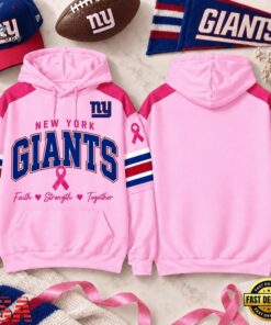 New York Giants 2026 NFL Breast Cancer Awareness Game Day Hoodie Shirt, Sports Fans 3D Shirt New York Giants 2026 Nfl Breast Cancer Awareness Game Day Hoodie Shirt