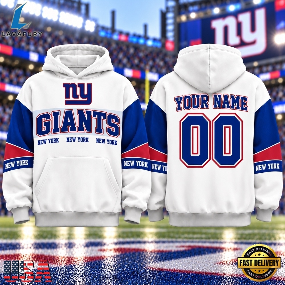 New York Giants 2026 NFL Gridiron Heritage Varsity Hoodie, Sports Fans 3D Shirt New York Giants 2026 Nfl Gridiron Heritage Varsity Hoodie