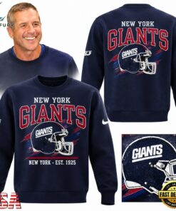 New York Giants Football Helmet 2026 Navy Graphic Sweatshirt, Viral 3D Graphic Tee New York Giants Football Helmet 2026 Navy Graphic Sweatshirt