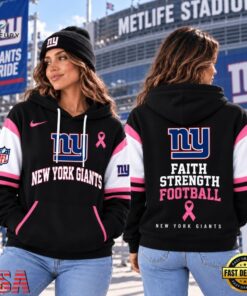 New York Giants NFL Breast Cancer Awareness Hoodie, Faith Strength Football 3D Shirt, Sports Fans 3D Shirt New York Giants Nfl Breast Cancer Awareness Hoodie Faith Strength Football 3D Shirt