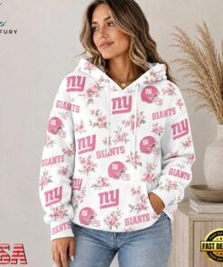 New York Giants NFL Pink Floral Team Pride Hoodie Shirt, Sports Fans 3D Shirt New York Giants Nfl Pink Floral Team Pride Hoodie Shirt