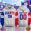 New York Giants NFL Two Tone Colorblock Varsity Hoodie, Sports Fans 3D Shirt New York Giants Nfl Two Tone Colorblock Varsity Hoodie