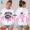 New York Jets NFL Pink Ribbon Stronger Together Breast Cancer Awareness Hoodie, Sports Fans 3D Shirt New York Jets Nfl Pink Ribbon Stronger Together Breast Cancer Awareness Hoodie