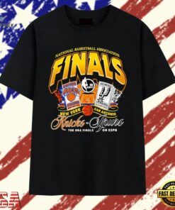 New York Knicks vs San Antonio Spurs NBA Finals on ESPN T Shirt, Trendy 2D Print Shirt New York Knicks VS San Antonio Spurs Nba Finals ON Espn T Shirt