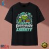 New York Liberty I Hate Everybody Except Liberty Grinch Christmas T Shirt, Trendy 2D Print Shirt New York Liberty I Hate Everybody Except Liberty Grinch Christmas T Shirt