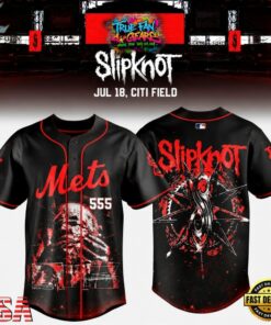 New York Mets x Slipknot Stadium Tour 2027 Limited Edition Baseball Jersey, Music Artist Baseball Jersey New York Mets X Slipknot Stadium Tour 2027 Limited Edition Baseball Jersey