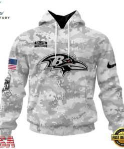NFL Baltimore Ravens Arctic Camo Salute To Service 2026 Design Hoodie, T Shirt, Sweatshirt, Sports Fans 3D Shirt Nfl Baltimore Ravens Arctic Camo Salute TO Service 2026 Design Hoodie T Shirt Sweatshirt 1