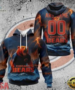 NFL Chicago Bears Special Realistic Design Hoodie, T Shirt, Sweatshirt, Sports Fans 3D Shirt Nfl Chicago Bears Special Realistic Design Hoodie T Shirt Sweatshirt 1