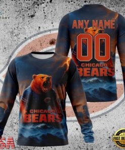 NFL Chicago Bears Special Realistic Design Hoodie, T Shirt, Sweatshirt, Sports Fans 3D Shirt Nfl Chicago Bears Special Realistic Design Hoodie T Shirt Sweatshirt 2