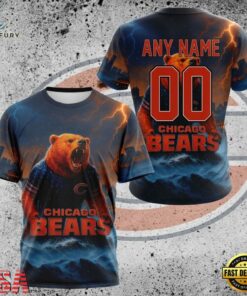 NFL Chicago Bears Special Realistic Design Hoodie, T Shirt, Sweatshirt, Sports Fans 3D Shirt Nfl Chicago Bears Special Realistic Design Hoodie T Shirt Sweatshirt 3