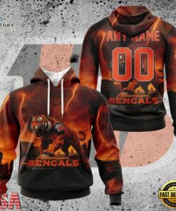 NFL Cincinnati Bengals Special Realistic Design Hoodie, T Shirt, Sweatshirt, Sports Fans 3D Shirt Nfl Cincinnati Bengals Special Realistic Design Hoodie T Shirt Sweatshirt 1