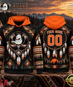 NHL Anaheim Ducks 2026 Native American Heritage Design Hoodie Shirt, NHL Hockey 3D Shirt Nhl Anaheim Ducks 2026 Native American Heritage Design Hoodie Shirt