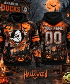 NHL Anaheim Ducks Special Halloween 2026 Design Hoodie Shirt, NHL Hockey 3D Shirt Nhl Anaheim Ducks Special Halloween 2026 Design Hoodie Shirt
