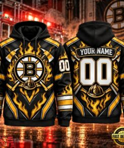 NHL Boston Bruins 2026 Honoring Firefighters Personalized Hoodie Shirt, NHL Hockey 3D Shirt Nhl Boston Bruins 2026 Honoring Firefighters Personalized Hoodie Shirt