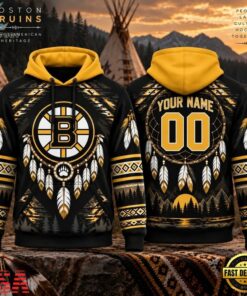 NHL Boston Bruins 2026 Native American Heritage Design Hoodie Shirt, NHL Hockey 3D Shirt Nhl Boston Bruins 2026 Native American Heritage Design Hoodie Shirt