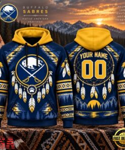 NHL Buffalo Sabres 2026 Native American Heritage Design Hoodie Shirt, NHL Hockey 3D Shirt Nhl Buffalo Sabres 2026 Native American Heritage Design Hoodie Shirt