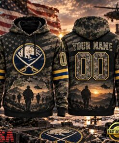 NHL Buffalo Sabres Military Appreciation Design Personalized Hoodie, NHL Hockey 3D Shirt Nhl Buffalo Sabres Military Appreciation Design Personalized Hoodie