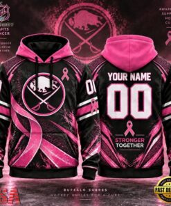 NHL Buffalo Sabres Pink Fights Breast Cancer 2026 Personalized Hoodie Shirt, NHL Hockey 3D Shirt Nhl Buffalo Sabres Pink Fights Breast Cancer 2026 Personalized Hoodie Shirt