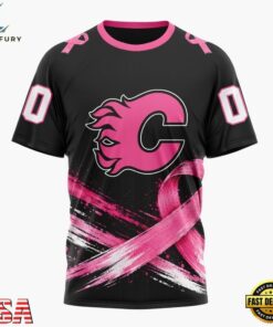 NHL Calgary Flames 2026 Hockey Pink Fights Breast Cancer Design Hoodie, TShirt, Sweatshirt, NHL Hockey 3D Shirt Nhl Calgary Flames 2026 Hockey Pink Fights Breast Cancer Design Hoodie Tshirt Sweatshirt 2
