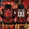 NHL Calgary Flames 2026 Honoring Firefighters Personalized Hoodie Shirt, NHL Hockey 3D Shirt Nhl Calgary Flames 2026 Honoring Firefighters Personalized Hoodie Shirt