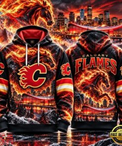NHL Calgary Flames Special Mascot Design Concept Kit 2026 Hoodie Shirt, NHL Hockey 3D Shirt Nhl Calgary Flames Special Mascot Design Concept Kit 2026 Hoodie Shirt