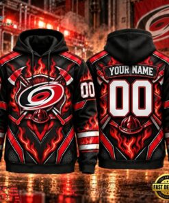 NHL Carolina Hurricanes 2026 Honoring Firefighters Personalized Hoodie Shirt, NHL Hockey 3D Shirt Nhl Carolina Hurricanes 2026 Honoring Firefighters Personalized Hoodie Shirt