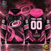 NHL Carolina Hurricanes Pink Fights Breast Cancer 2026 Personalized Hoodie Shirt, NHL Hockey 3D Shirt Nhl Carolina Hurricanes Pink Fights Breast Cancer 2026 Personalized Hoodie Shirt