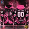 NHL Chicago Blackhawks Pink Fights Breast Cancer 2026 Personalized Hoodie Shirt, NHL Hockey 3D Shirt Nhl Chicago Blackhawks Pink Fights Breast Cancer 2026 Personalized Hoodie Shirt
