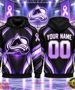 NHL Colorado Avalanche 2026 Hockey Fights Cancer Personalized Hoodie Shirt, NHL Hockey 3D Shirt Nhl Colorado Avalanche 2026 Hockey Fights Cancer Personalized Hoodie Shirt