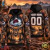 NHL Colorado Avalanche 2026 Personalized Hunting Camo Design Hoodie, NHL Hockey 3D Shirt Nhl Colorado Avalanche 2026 Personalized Hunting Camo Design Hoodie