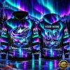 NHL Columbus Blue Jackets Special Design With Northern Lights 2026 Hoodie Shirt, NHL Hockey 3D Shirt Nhl Columbus Blue Jackets Special Design With Northern Lights 2026 Hoodie Shirt
