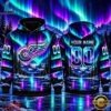 NHL Detroit Red Wings Special Design With Northern Lights 2026 Hoodie Shirt, NHL Hockey 3D Shirt Nhl Detroit Red Wings Special Design With Northern Lights 2026 Hoodie Shirt