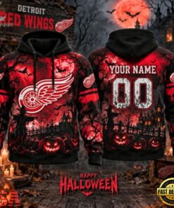 NHL Detroit Red Wings Special Halloween 2026 Design Hoodie Shirt, NHL Hockey 3D Shirt Nhl Detroit Red Wings Special Halloween 2026 Design Hoodie Shirt