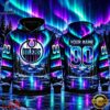 NHL Edmonton Oilers Special Design With Northern Lights 2026 Hoodie Shirt, NHL Hockey 3D Shirt Nhl Edmonton Oilers Special Design With Northern Lights 2026 Hoodie Shirt