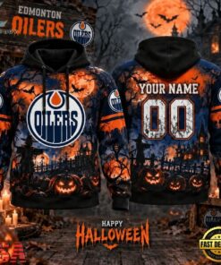 NHL Edmonton Oilers Special Halloween 2026 Design Hoodie Shirt, NHL Hockey 3D Shirt Nhl Edmonton Oilers Special Halloween 2026 Design Hoodie Shirt