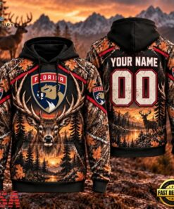NHL Florida Panthers 2026 Personalized Hunting Camo Design Hoodie, NHL Hockey 3D Shirt Nhl Florida Panthers 2026 Personalized Hunting Camo Design Hoodie