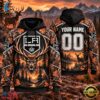 NHL Los Angeles Kings 2026 Personalized Hunting Camo Design Hoodie, NHL Hockey 3D Shirt Nhl Los Angeles Kings 2026 Personalized Hunting Camo Design Hoodie