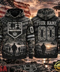 NHL Los Angeles Kings Military Appreciation Design Personalized Hoodie, NHL Hockey 3D Shirt Nhl Los Angeles Kings Military Appreciation Design Personalized Hoodie
