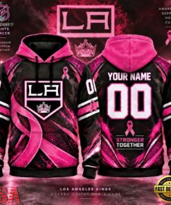 NHL Los Angeles Kings Pink Fights Breast Cancer 2026 Personalized Hoodie Shirt, NHL Hockey 3D Shirt Nhl Los Angeles Kings Pink Fights Breast Cancer 2026 Personalized Hoodie Shirt