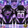 NHL Minnesota Wild 2026 Hockey Fights Cancer Personalized Hoodie Shirt, NHL Hockey 3D Shirt Nhl Minnesota Wild 2026 Hockey Fights Cancer Personalized Hoodie Shirt