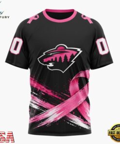 NHL Minnesota Wild 2026 Hockey Pink Fights Breast Cancer Design Hoodie, TShirt, Sweatshirt, NHL Hockey 3D Shirt Nhl Minnesota Wild 2026 Hockey Pink Fights Breast Cancer Design Hoodie Tshirt Sweatshirt 2