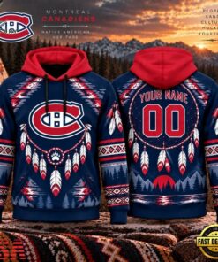 NHL Montreal Canadiens 2026 Native American Heritage Design Hoodie Shirt, NHL Hockey 3D Shirt Nhl Montreal Canadiens 2026 Native American Heritage Design Hoodie Shirt