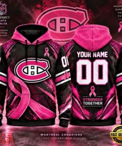 NHL Montreal Canadiens Pink Fights Breast Cancer 2026 Personalized Hoodie Shirt, NHL Hockey 3D Shirt Nhl Montreal Canadiens Pink Fights Breast Cancer 2026 Personalized Hoodie Shirt