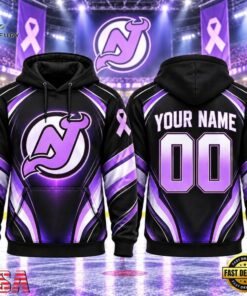 NHL New Jersey Devils 2026 Hockey Fights Cancer Personalized Hoodie Shirt, NHL Hockey 3D Shirt Nhl New Jersey Devils 2026 Hockey Fights Cancer Personalized Hoodie Shirt